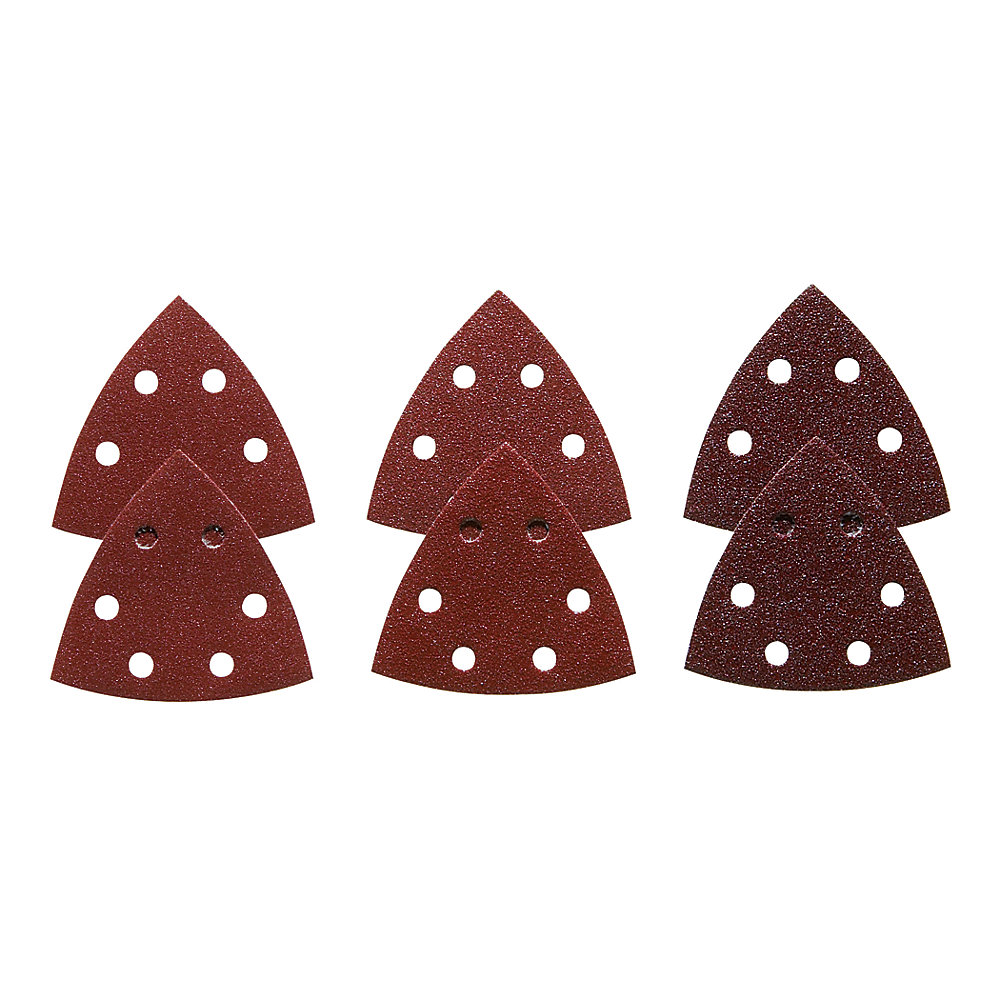 Bosch 3 5 Inch 6 Piece Assorted Grits Red Detail Sander Abrasive Bosch 3 5 Inch 6 Piece Assorted Grits Red Detail Sander Abrasive Triangles For Wood