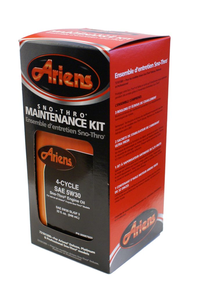 Sno-Thro Maintenance Kit for Deluxe, Platinum and Professional Models Sno-Thro Maintenance Kit for Deluxe, Platinum and Professional Models