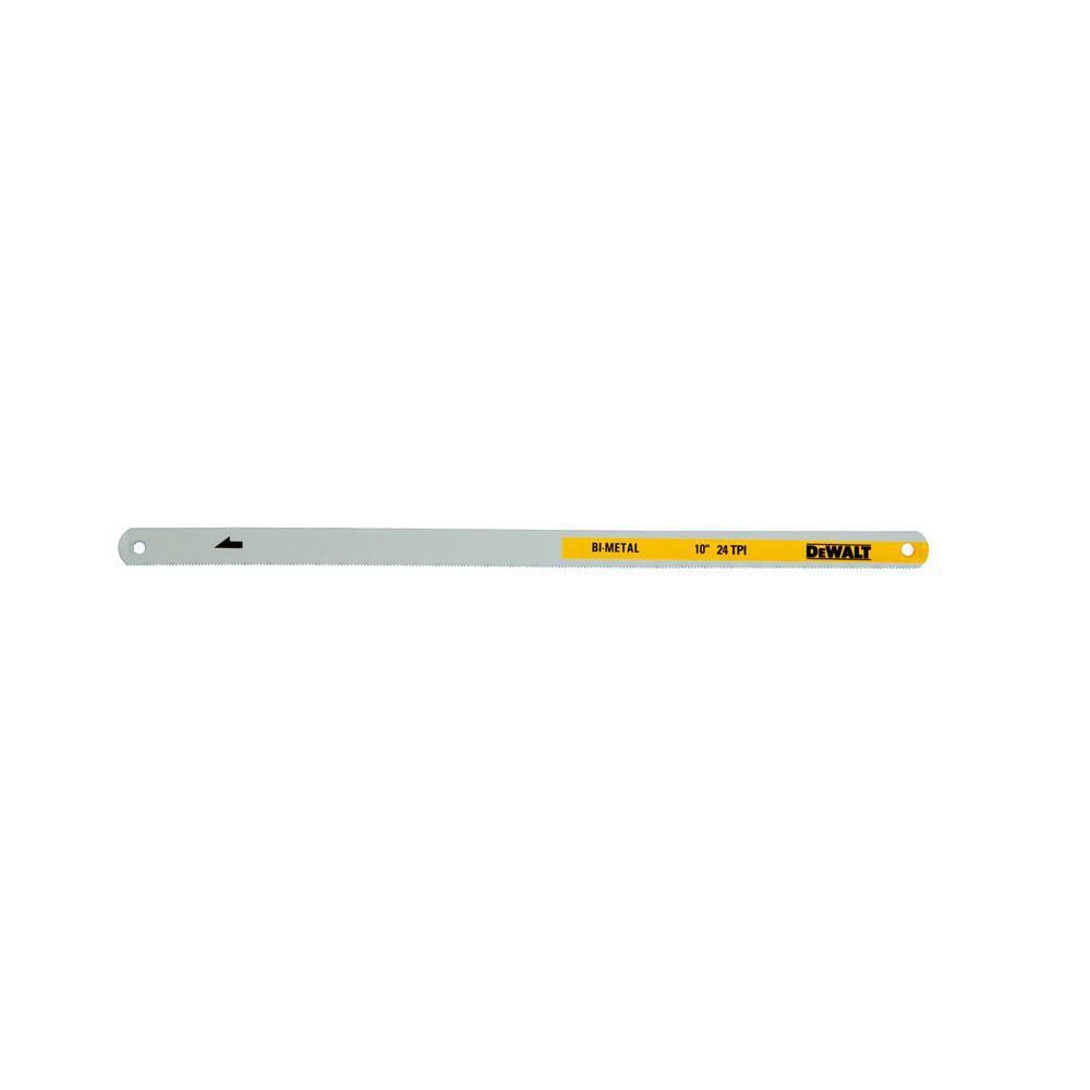 DEWALT 10inch 24TPI BiMetal Hacksaw Blade (2Pack) The Home Depot