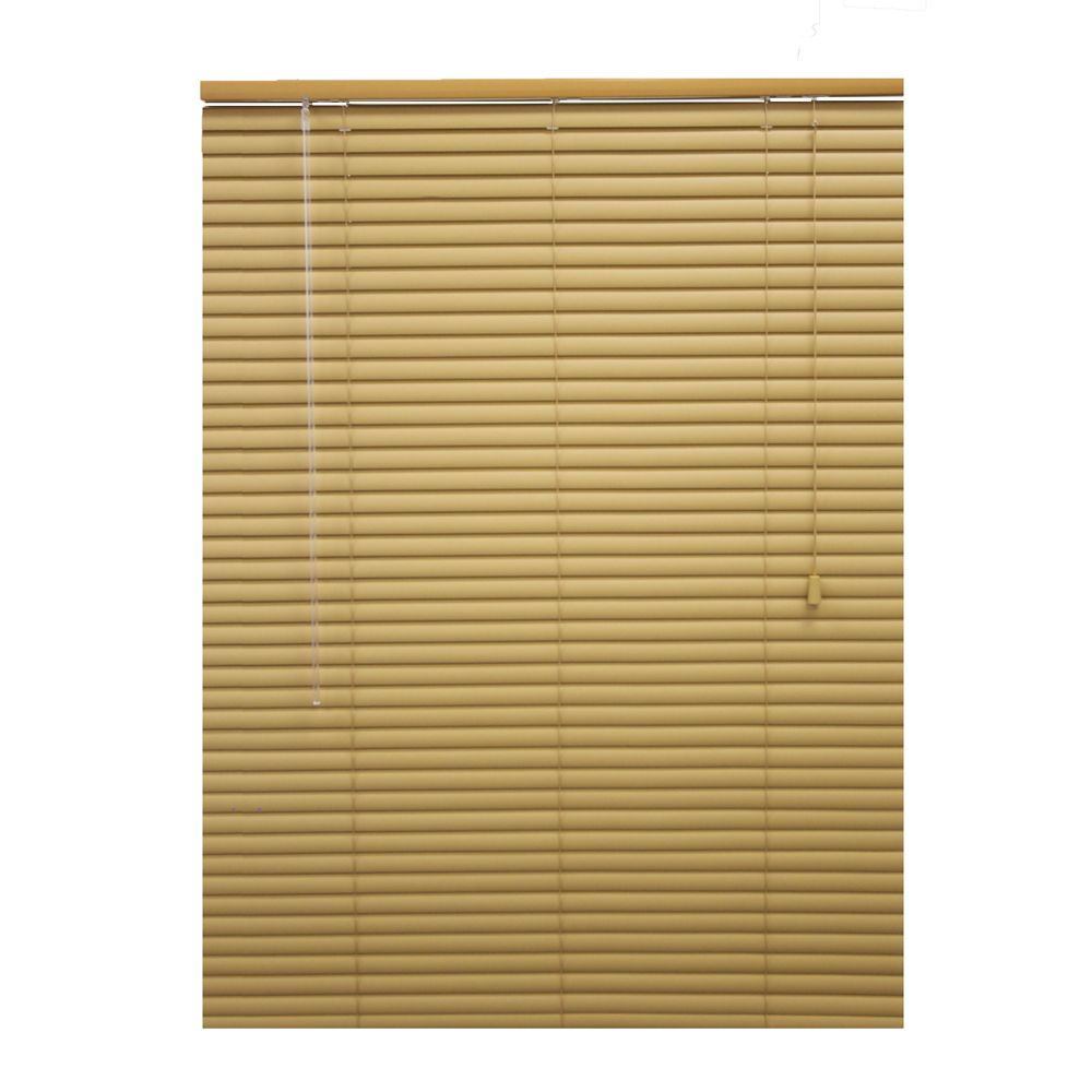 Hampton Bay 24x72 Khaki 1 3/8 in. Premium Vinyl Blind (Actual width 23. ...