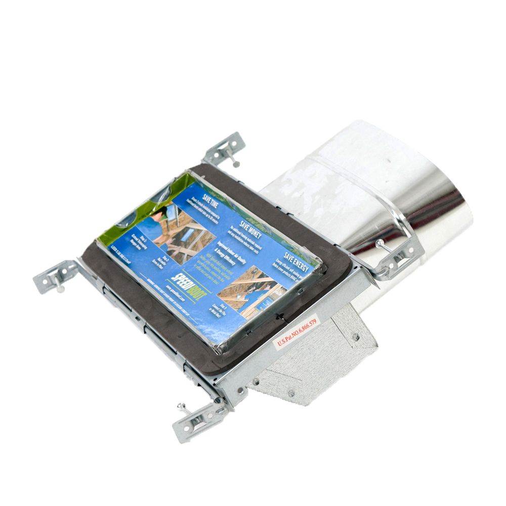 SpeediBoot 4 in. x 12 in. x 7 in. Wall Stack Register Vent Boot with