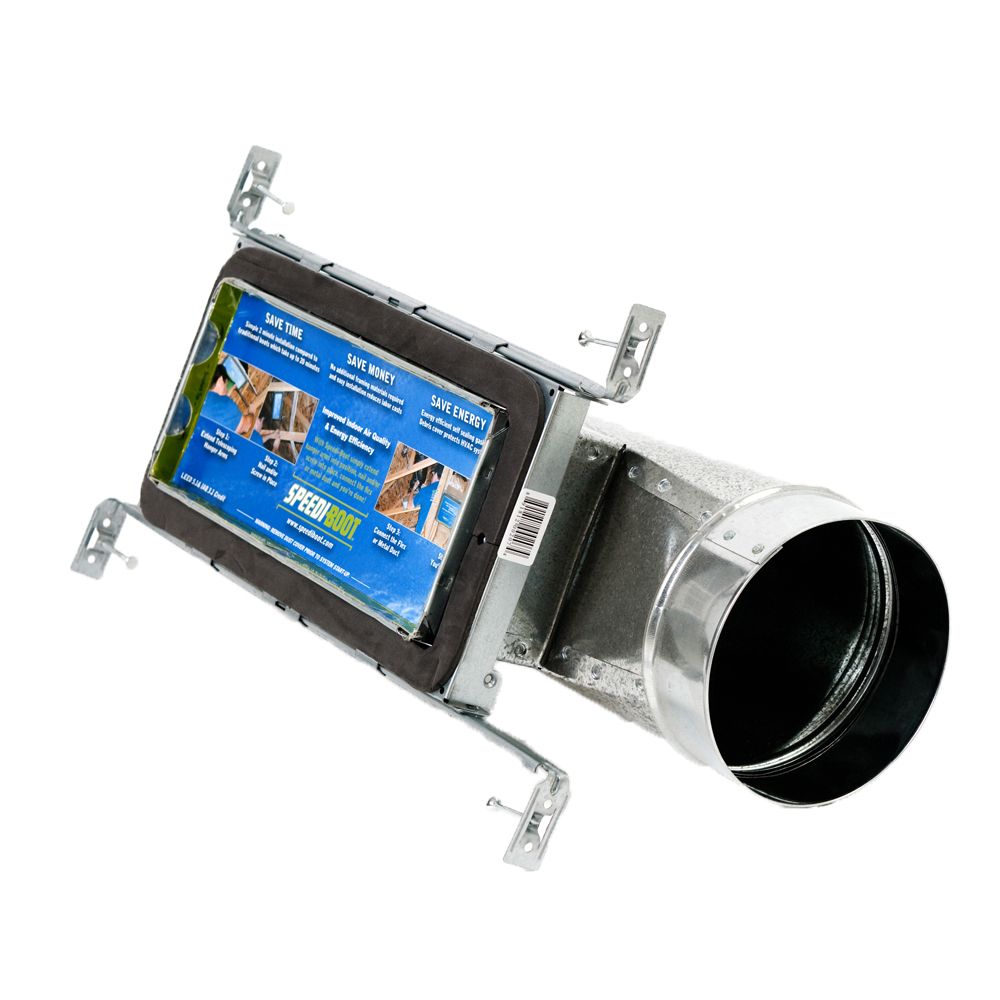 SpeediBoot 4 in. x 10 in. x 5 in. Torpedo End Register Vent Boot with Adj. Hangers for HVAC