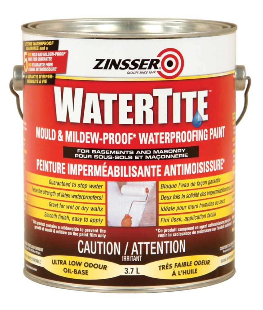 Zinsser Watertite Mold And Mildew Paint 3.7L The Home Depot Canada
