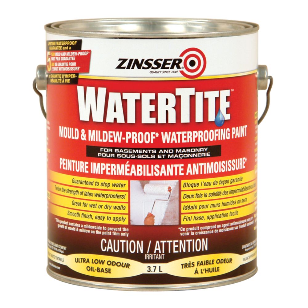 Zinsser Watertite Mold And Mildew Paint 3.7L | The Home Depot Canada