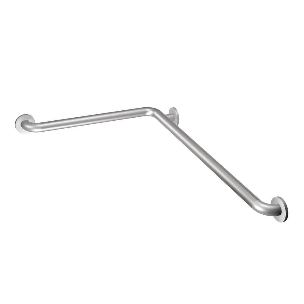 MOEN 24 Inch x 48 Inch LShaped Grab Bar in Stainless Steel Peened with