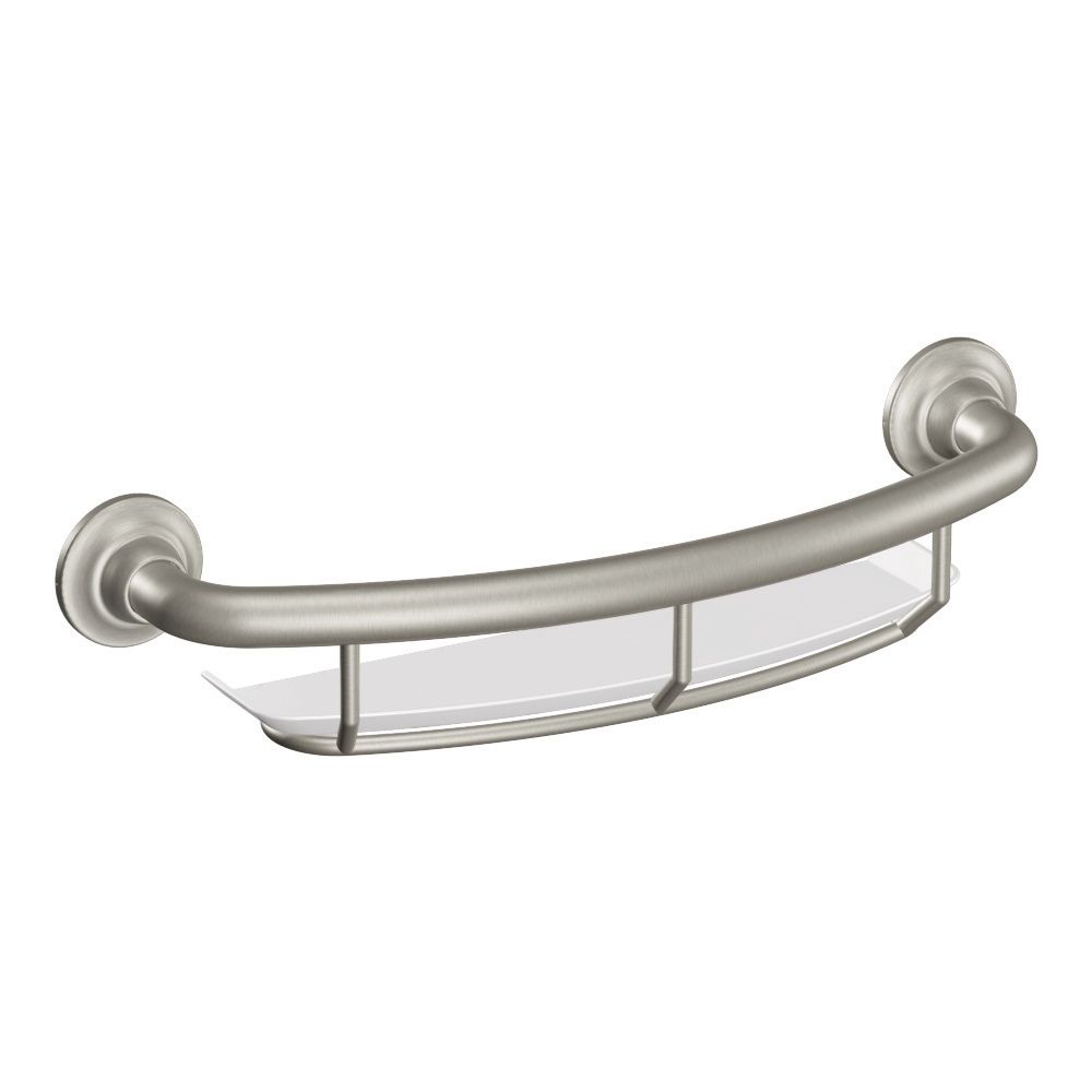 MOEN Designer Grab Bar with Integrated Shelf 1 Inch diameter The