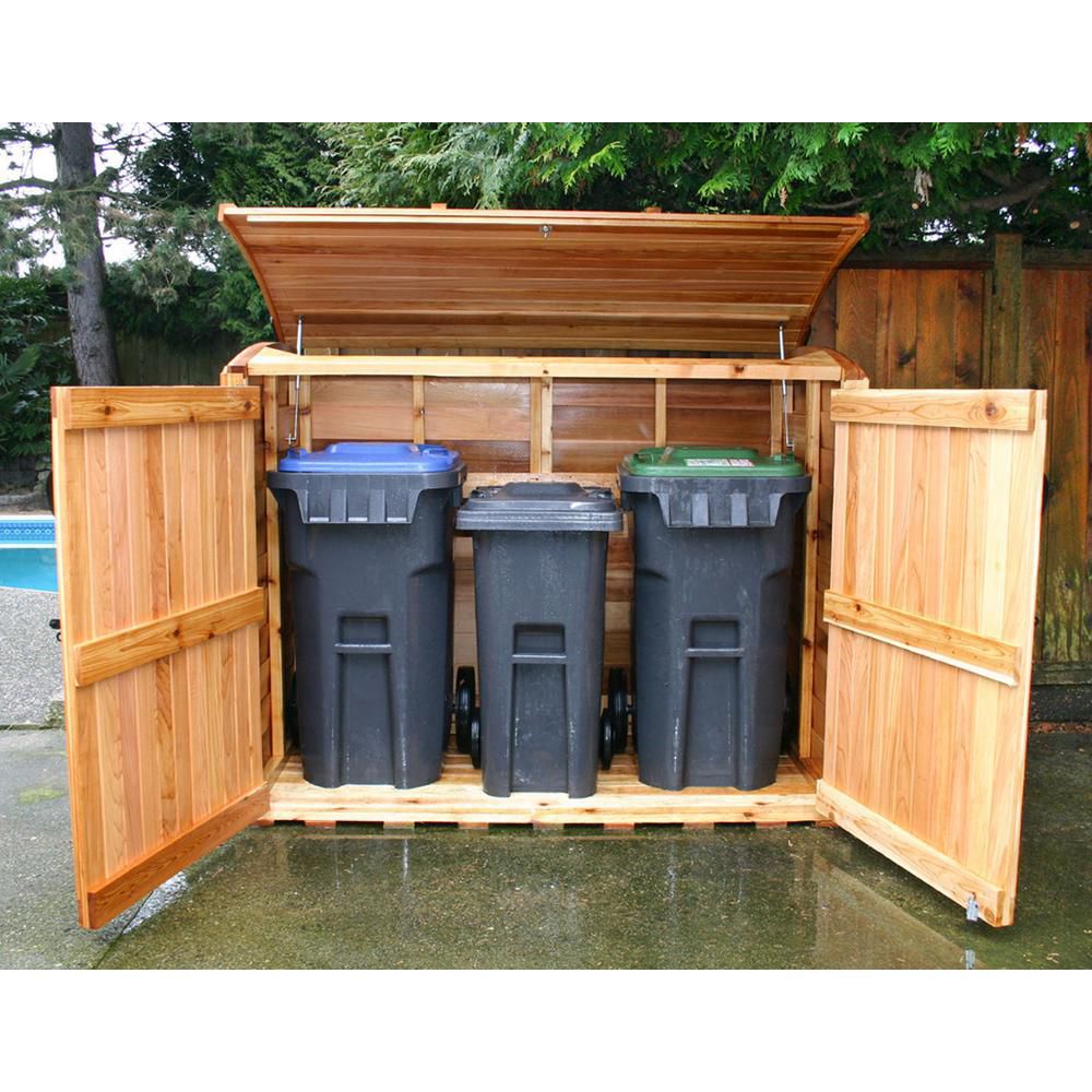 Outdoor Living Today 6 ft. x 3 ft. Oscar Waste Management Shed The