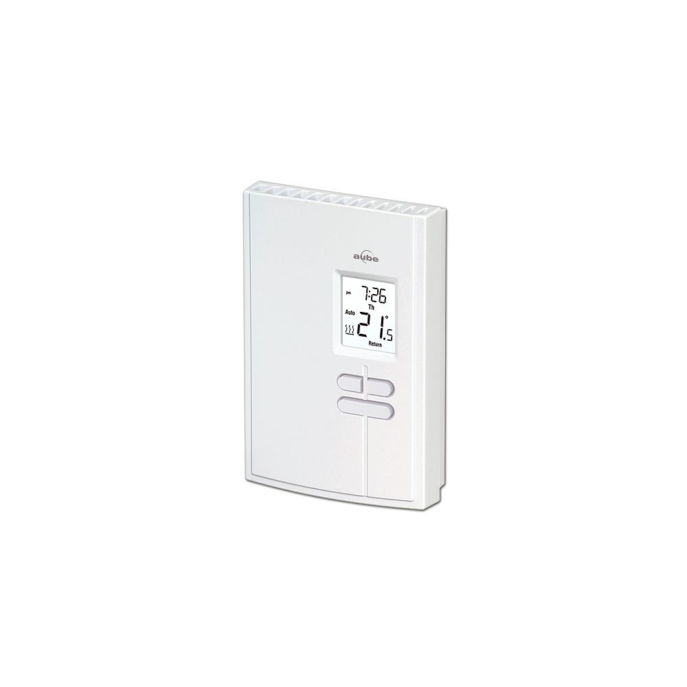 Aube Economy 52 Day Programmable Electric Baseboard Heat Thermostat The Home Depot Canada