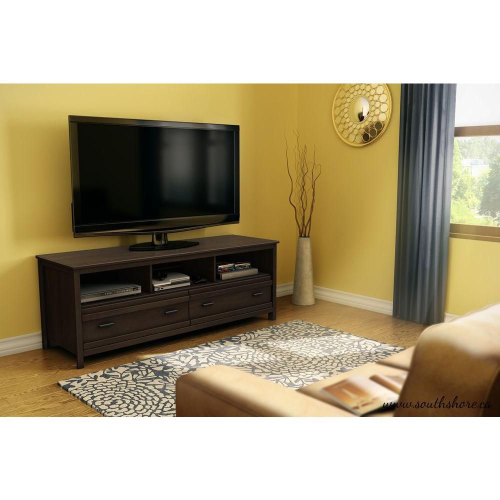 South Shore Exhibit 59.5inch x 22.25inch x 19.5inch TV Stand in