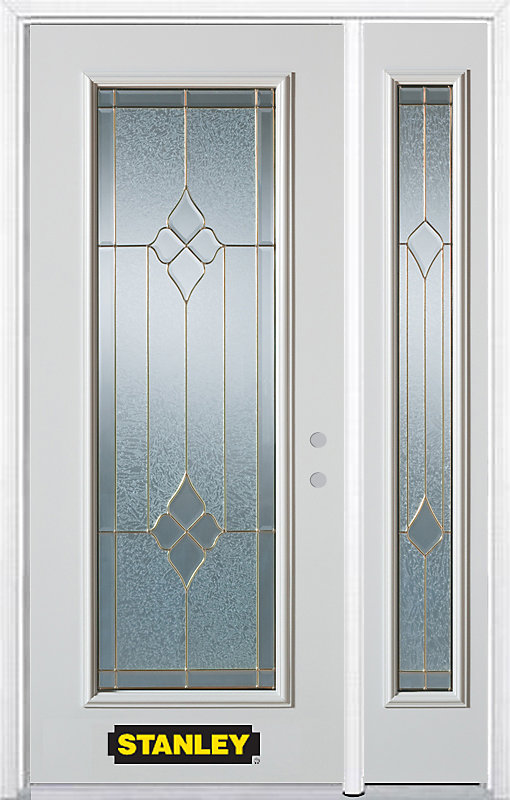 Stanley Doors 52.75 inch x 82.375 inch Beatrice Brass Full Stanley Doors 52.75 inch x 82.375 inch Beatrice Brass Full