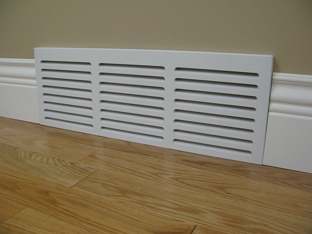 Bouche aération ventilation chauffage marron
