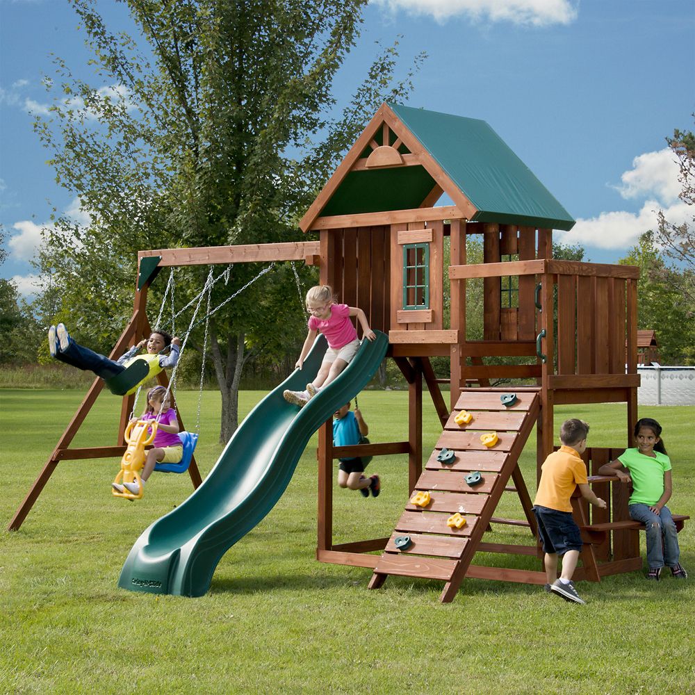 wooden playsets installation included