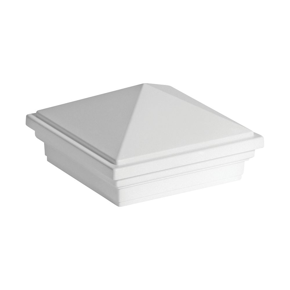 Trex 4x4 Post Sleeve Cap Pyramid White The Home Depot Canada