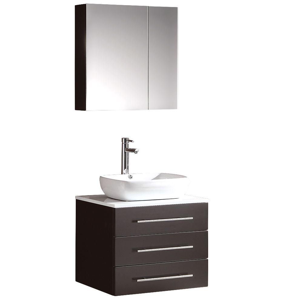 Fresca modella meuble lavabo de salle de bains moderne espresso ...