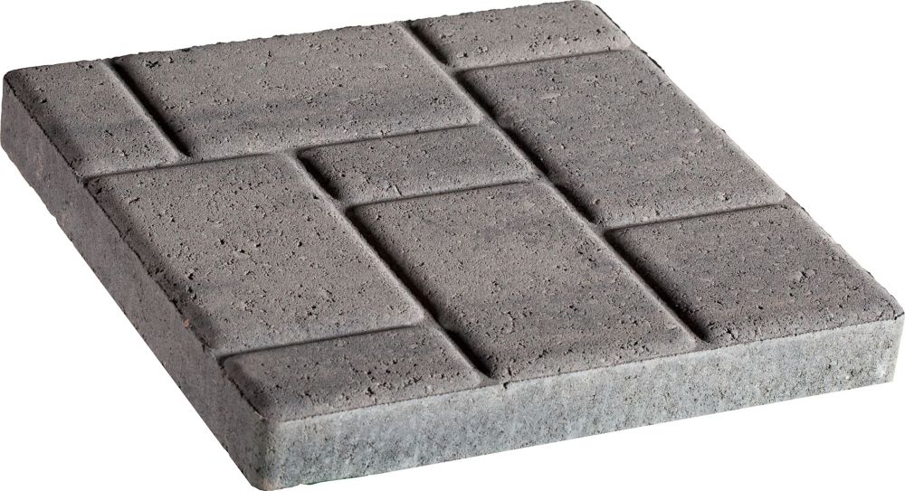 Shaw Brick Old World 14X14 Natural/Charcoal Slab The Home Depot Canada