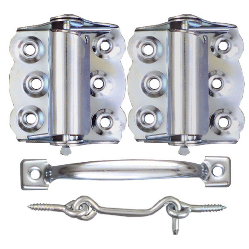 Ideal Security Zinc Plated Screen Door Hardware Set The Home Depot Canada