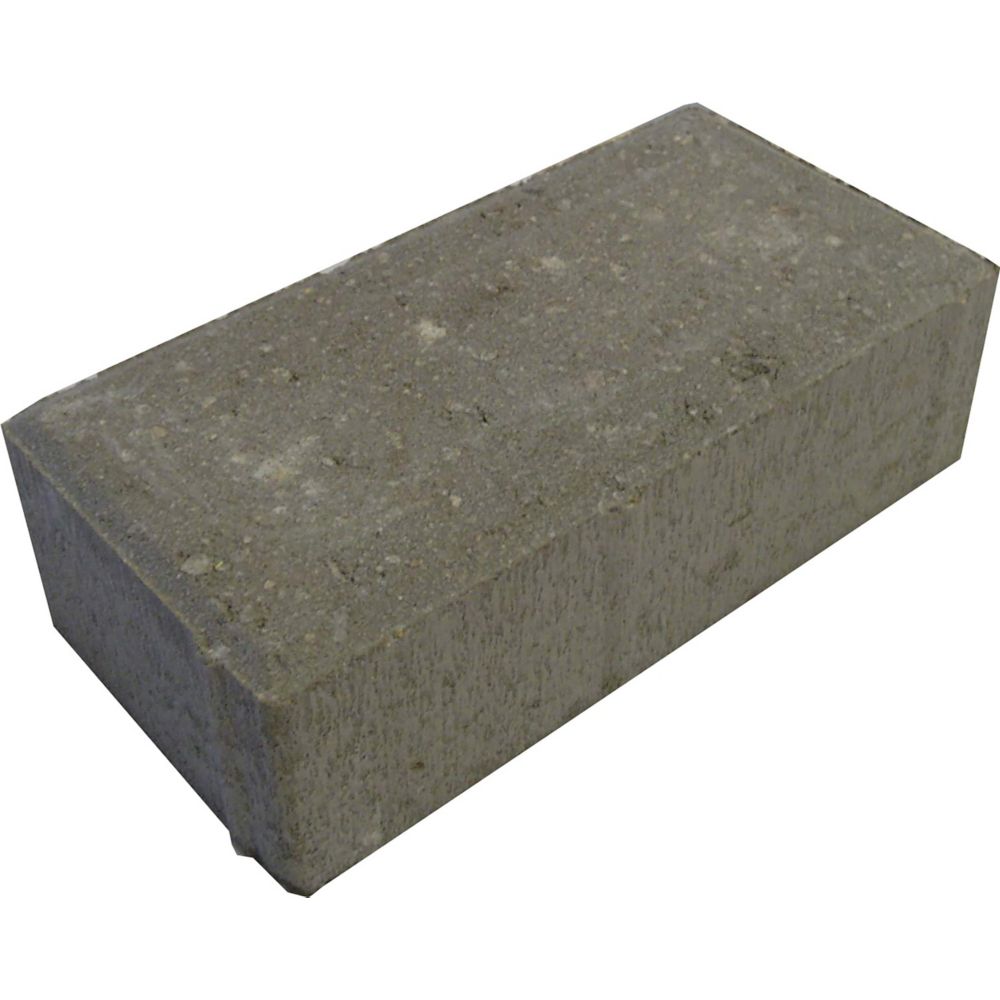 Oldcastle Holland 60mm Grey Retaining Wall Block | The Home Depot Canada