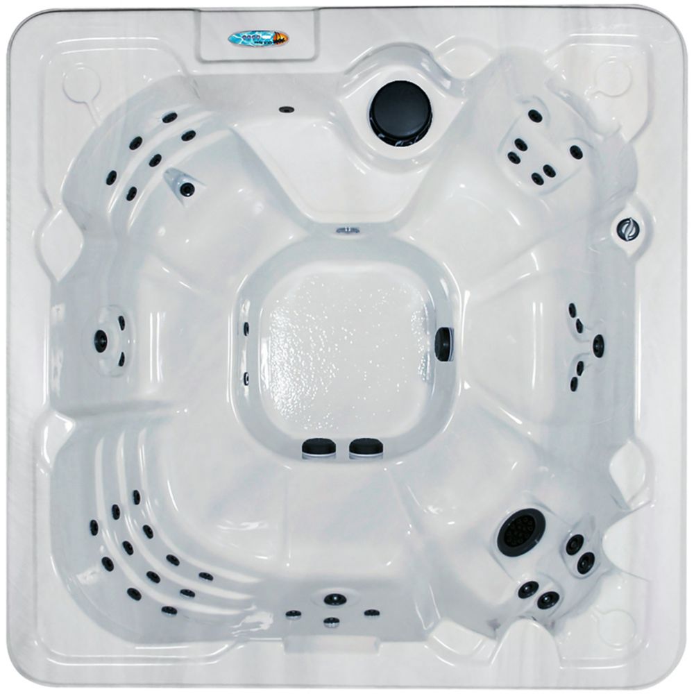 Sanibel 8 Person 90 Jet Spa With Polar Insulation In Silver Marble