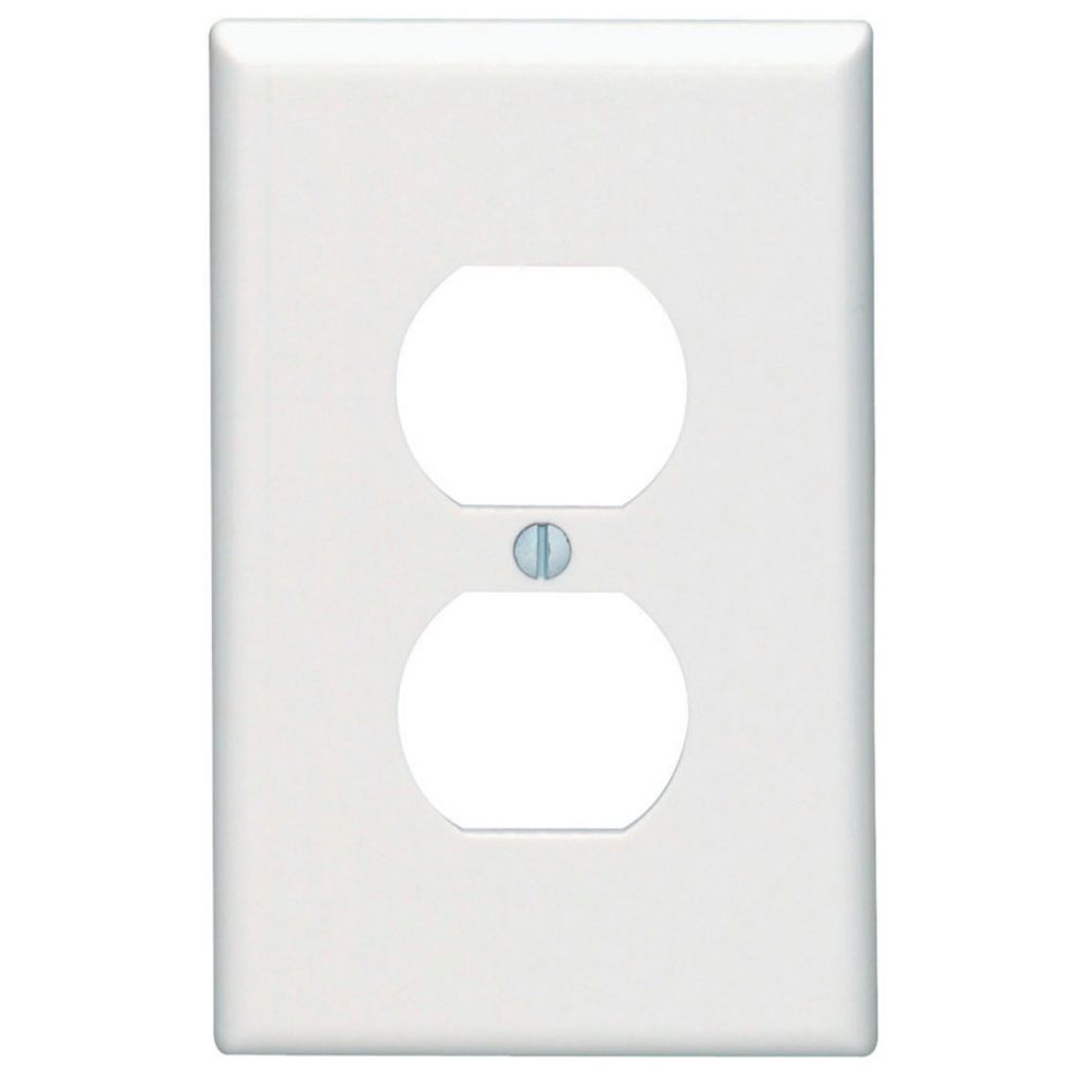 Leviton Decora 1Gang Midway Nylon Duplex Receptacle wall plate, in