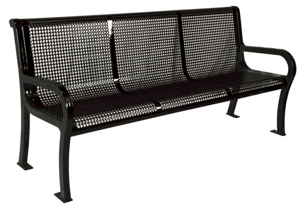 UltraSite Banc Lexington de 6 pi- Noir UltraSite Banc Lexington de 6 pi- Noir