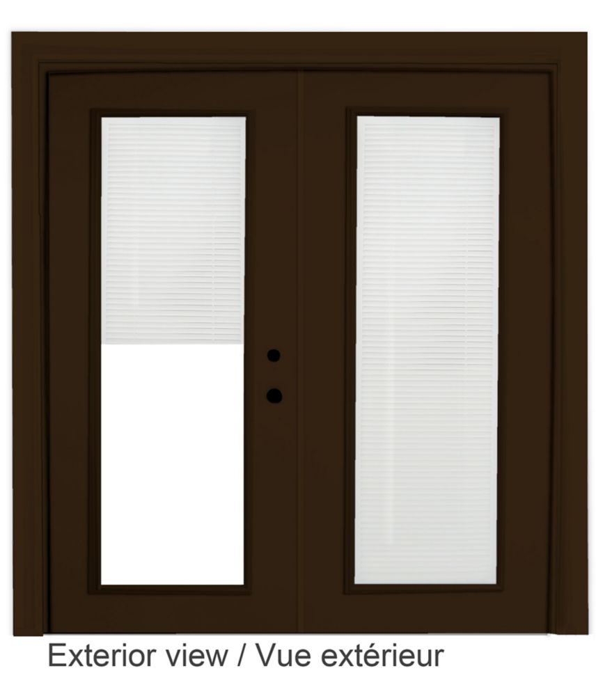 Stanley Doors 59.75 inch x 79.75 inch Clear LowE Painted Commercial