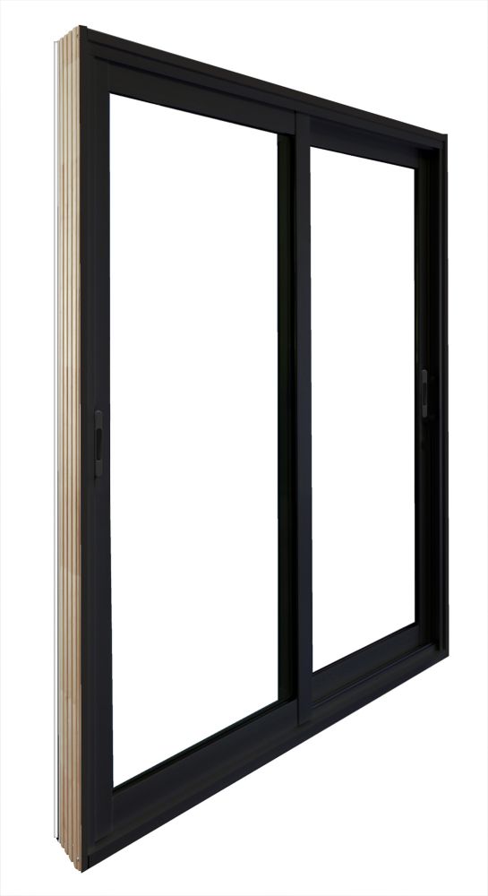 Stanley Doors 71.75 inch x 79.75 inch Clear LowE Argon Painted Black