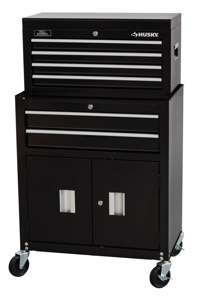 HUSKY 26inch 6Drawer Tool Chest and Combo in Black The Home