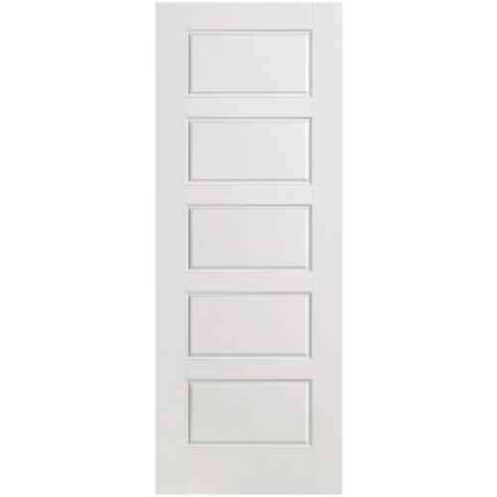 Masonite Porte intérieure apprêtée 5 panneaux égaux 24 pouces x 80