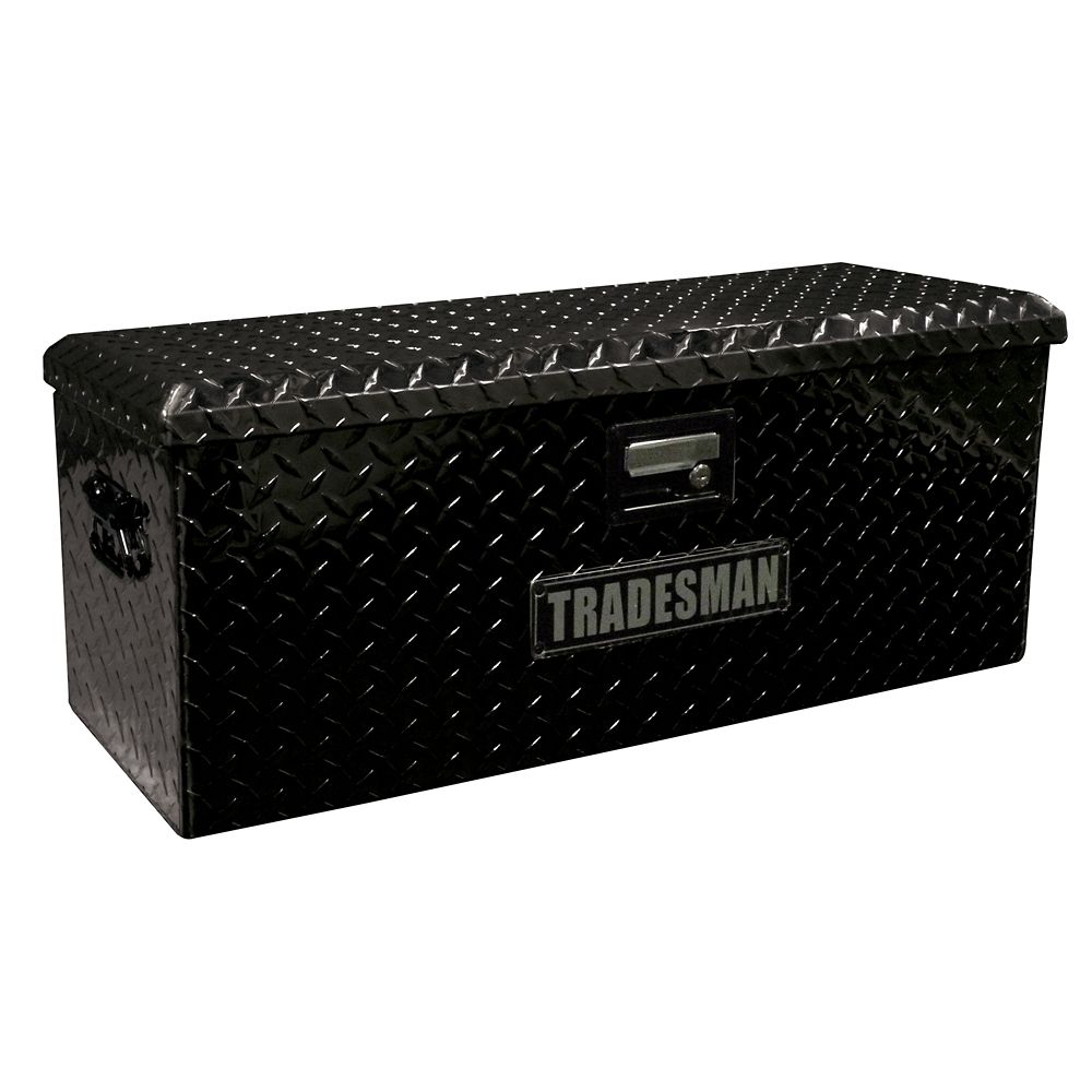 Tradesman 32 inch ATV Storage Box, Aluminum, Black | The Home Depot Canada