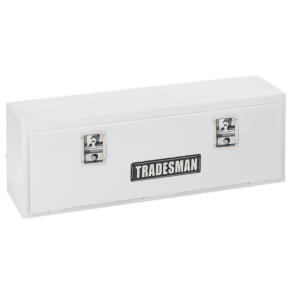 Tradesman 48 inch Top Mount Truck Tool Box, Steel White The Home