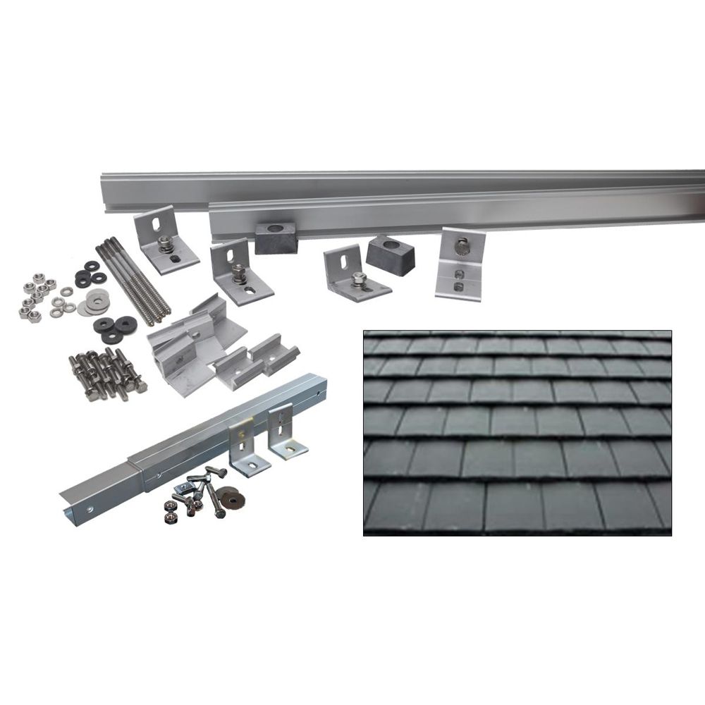Grape Solar 1,000Watt Additional Tilt Racking System (Flat Slate Tile