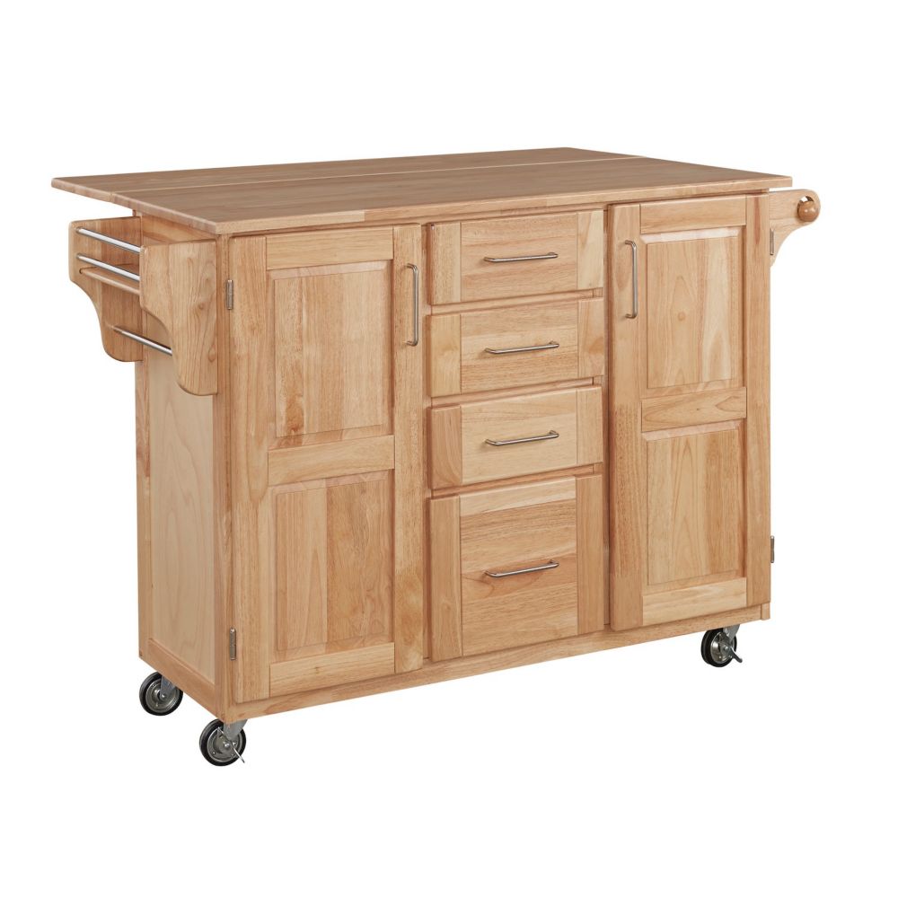 Home Styles Natural Kitchen Cart With Storage The Home Depot Canada   P 1000747839 