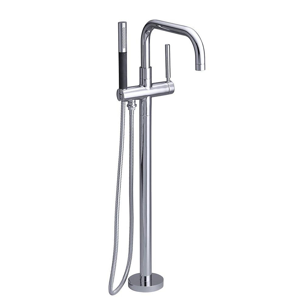 Purist Floor Mount Bath Faucet With Handshower