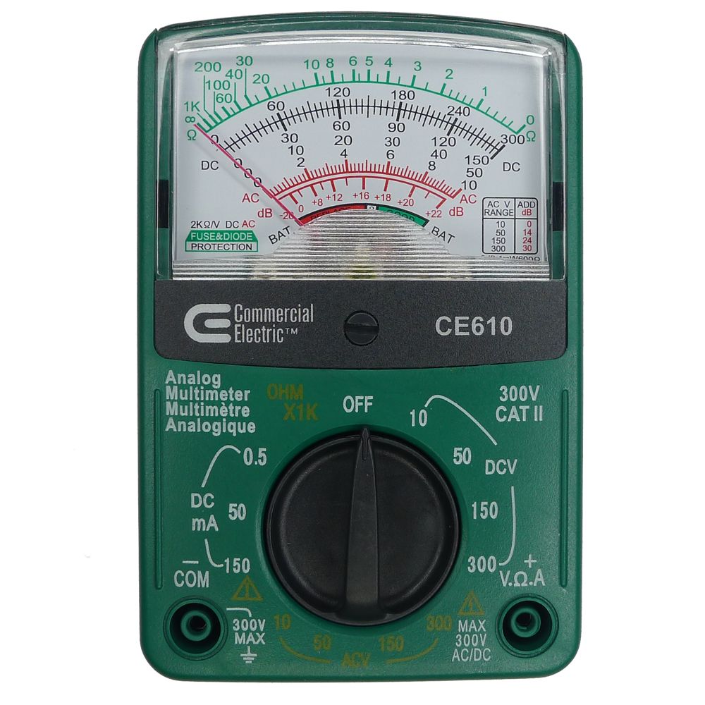 Commercial Electric Analogue Multimeter | The Home Depot Canada