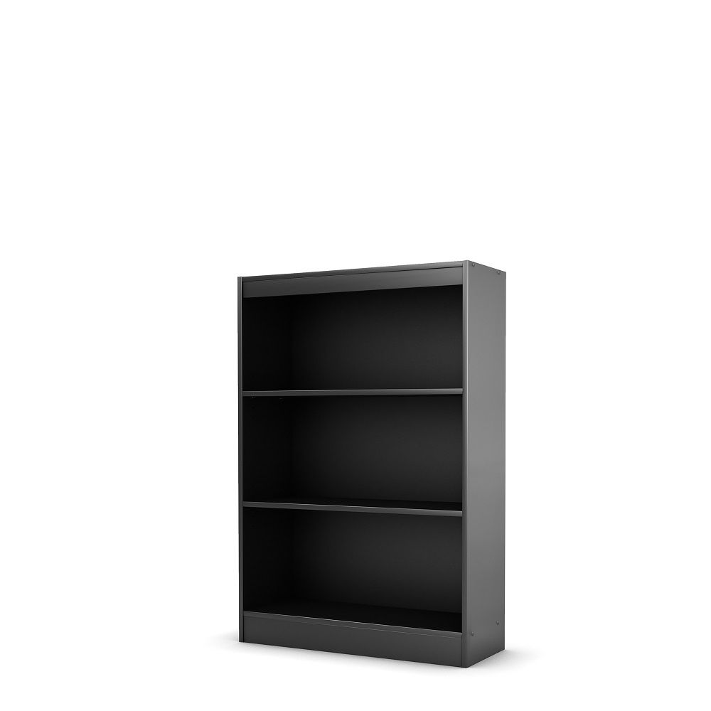 Freeport 3-Shelf Bookcase Pure Black Freeport 3-Shelf Bookcase Pure Black