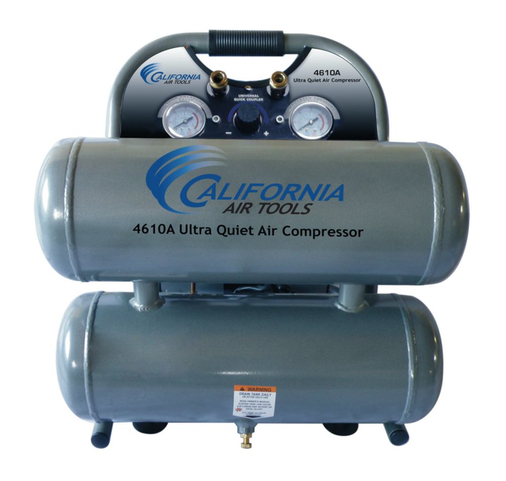 California Air Tools Air Compressor Ultra Quiet OilFree Aluminum Twin