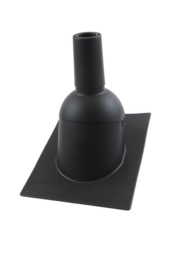 Perma-Boot 2 Inch Black New Roof/re-roof Vent Pipe Flashing | The Home ...