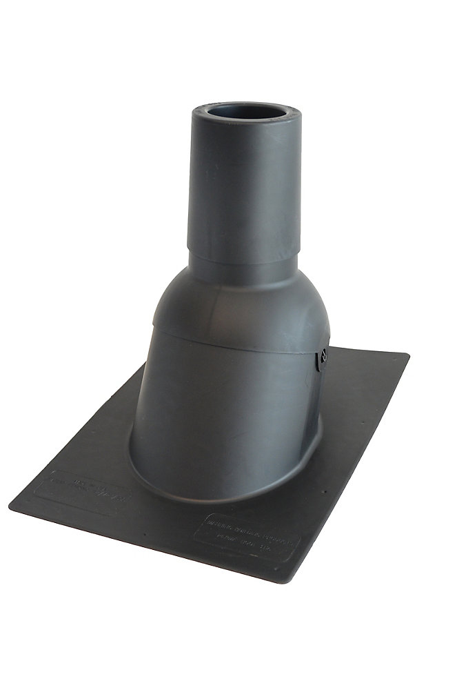 Perma-Boot 4 inch Black new roof/re-roof vent pipe flashing | The Home
