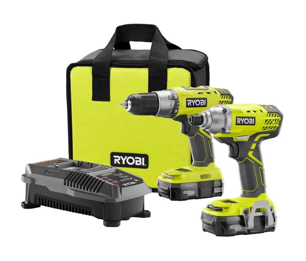 Home Depot Ryobi 18v One Lithium Ion Cordless Drill Driver And Impact Driver Combo Kit 2 Tool With 2 Batteries 98 Redflagdeals Com Forums