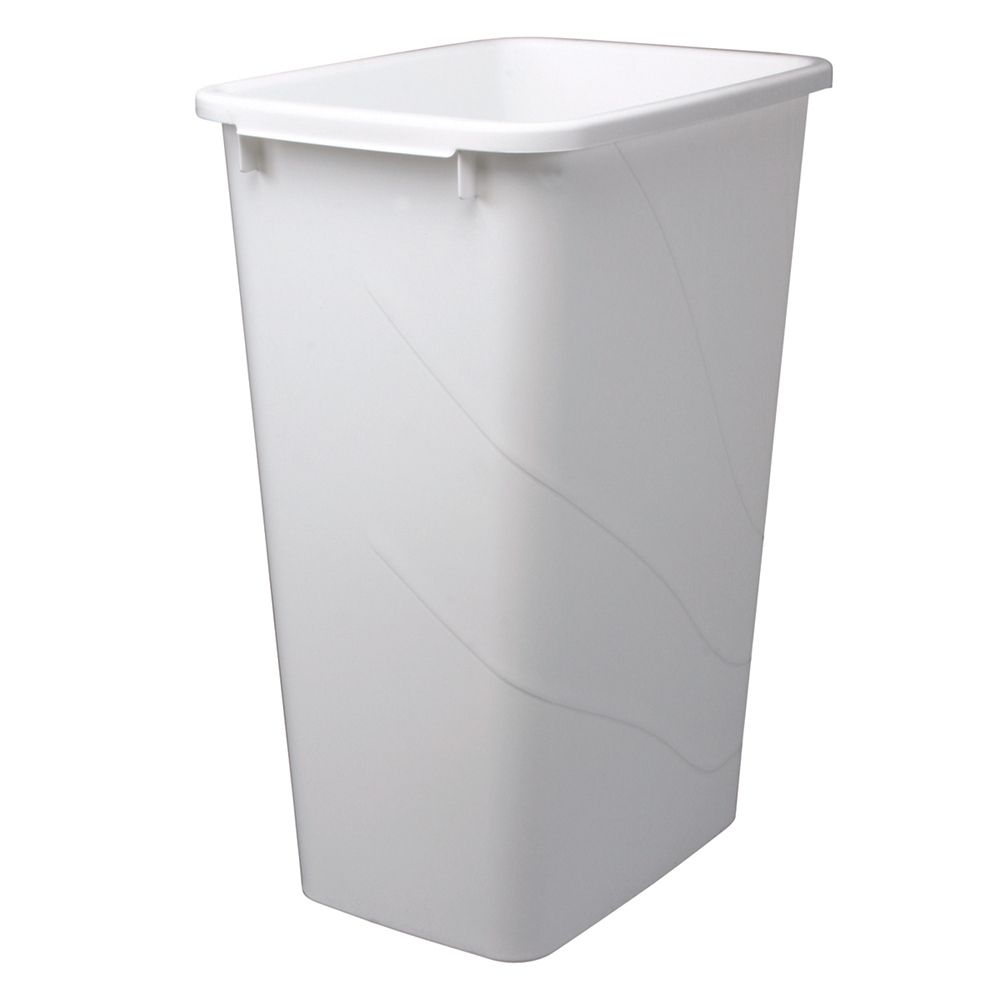 Knape & Vogt 50 Quart White Waste and Recycle Bin The Home Depot Canada