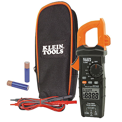 Klein Tools 600 Amp AC True RMS Auto-Ranging Digital Clamp Meter ...