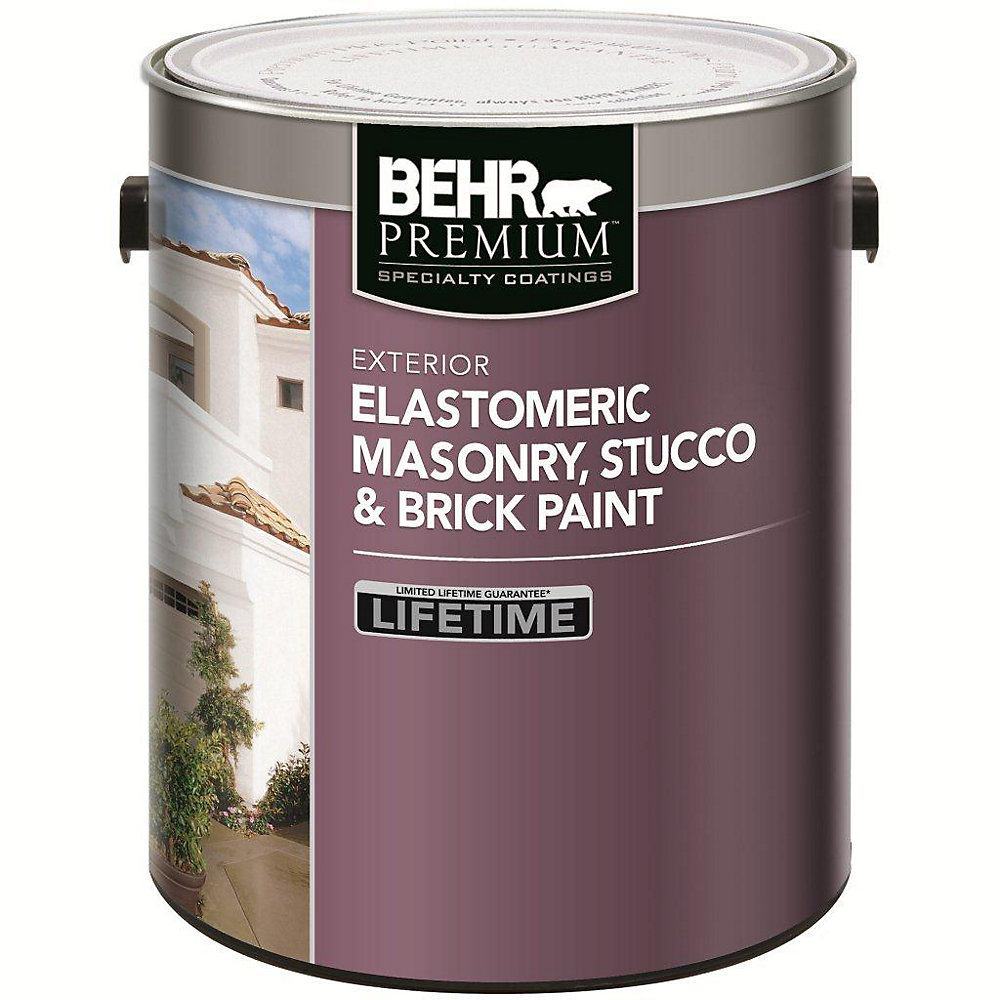 BEHR Elastomeric Masonry, Stucco & Brick Paint, Deep Base, 3.43 L The BEHR Elastomeric Masonry, Stucco & Brick Paint, Deep Base, 3.43 L The