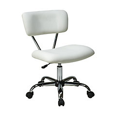 Office Chairs The Home Depot Canada Vista Task Office Chair White Vinyl