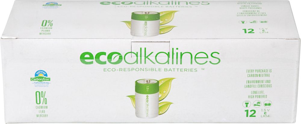 ECO Alkaline C Cell Bulk 12 Pack ECO Alkaline C Cell Bulk 12 Pack