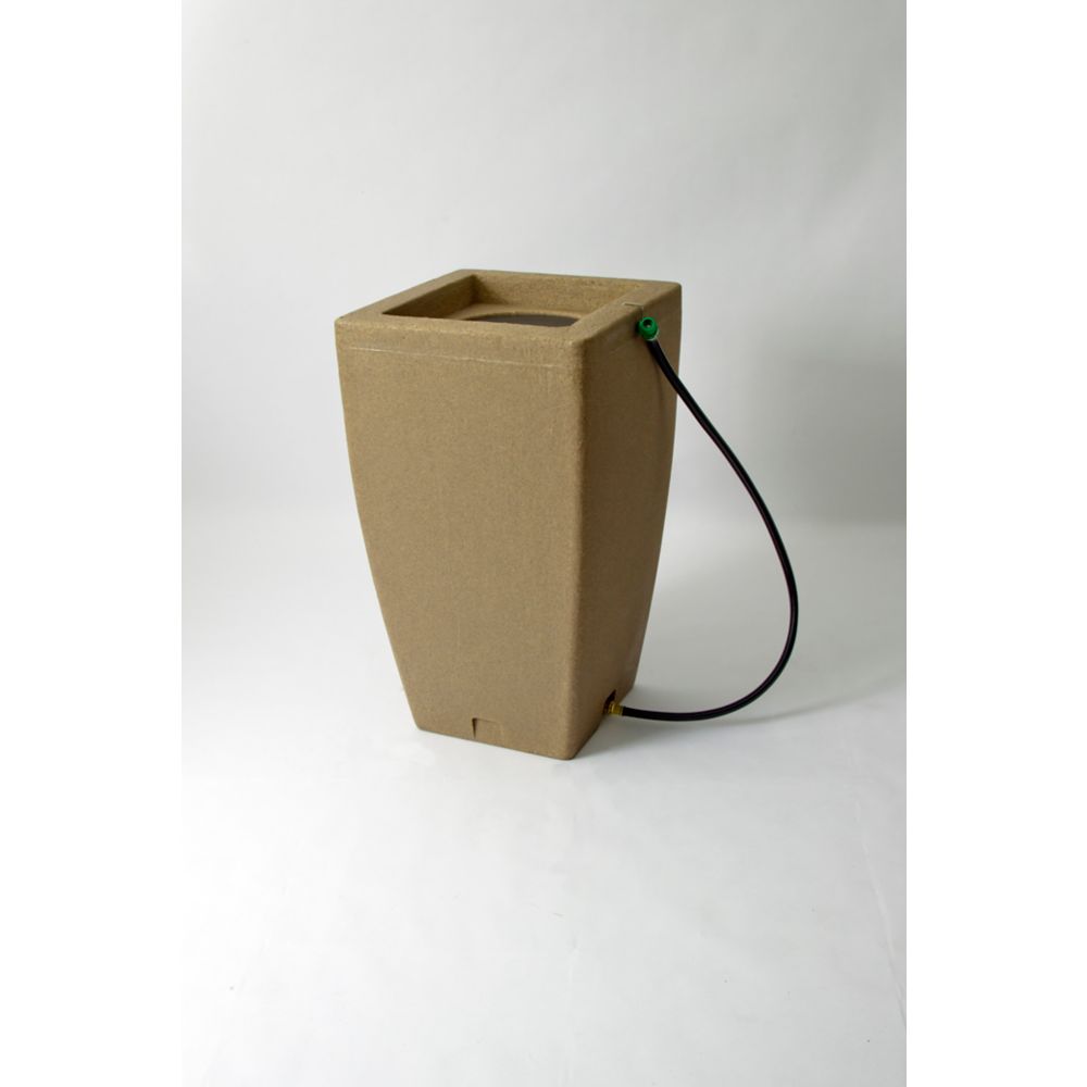 Algreen Products Madison 49 Gal. Decorative Rain Barrel in Sandstone