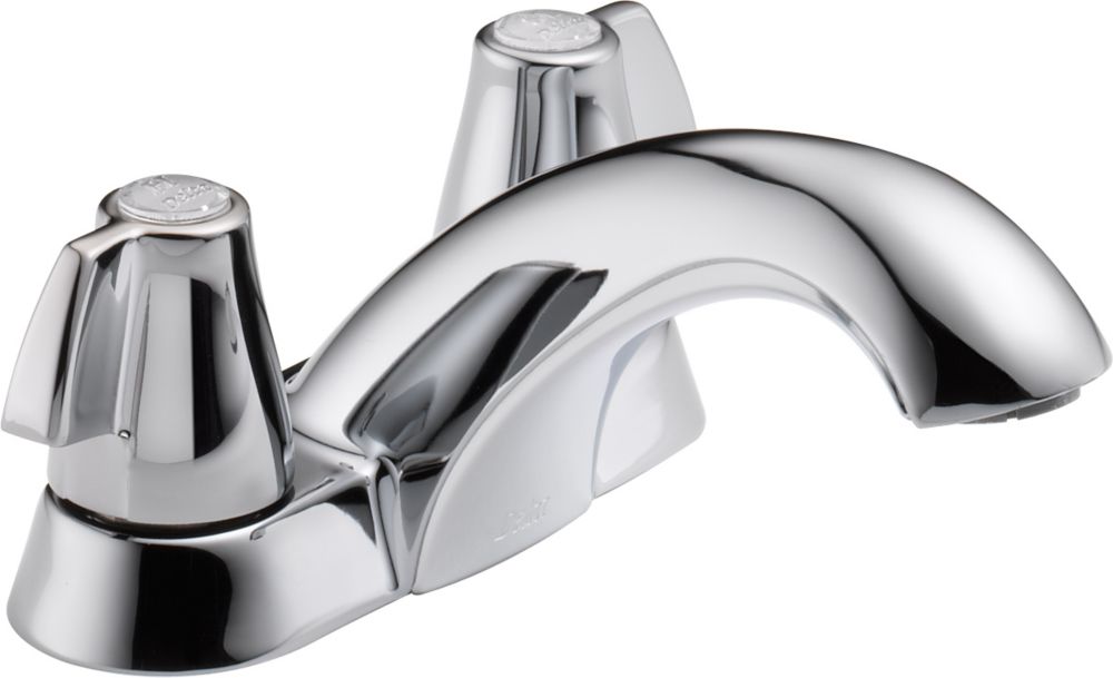 Delta Classic Centerset 4 Inch 2 Handle Mid Arc Bathroom Faucet In   P 1000752615 