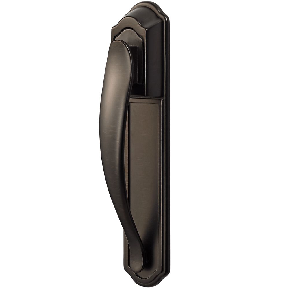 Ideal Security Oil Rubbed Bronze Storm Door Pull Handle Set with Back