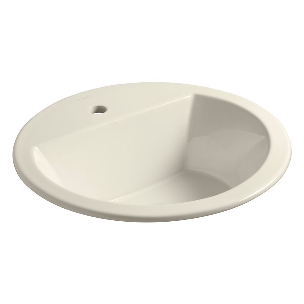 KOHLER Bryant(R) round dropin bathroom sink with single faucet hole The Home Depot Canada