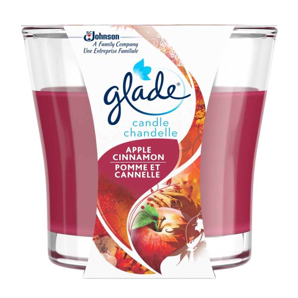 Glade Scented Candle Apple Cinnamon The Home Depot Canada