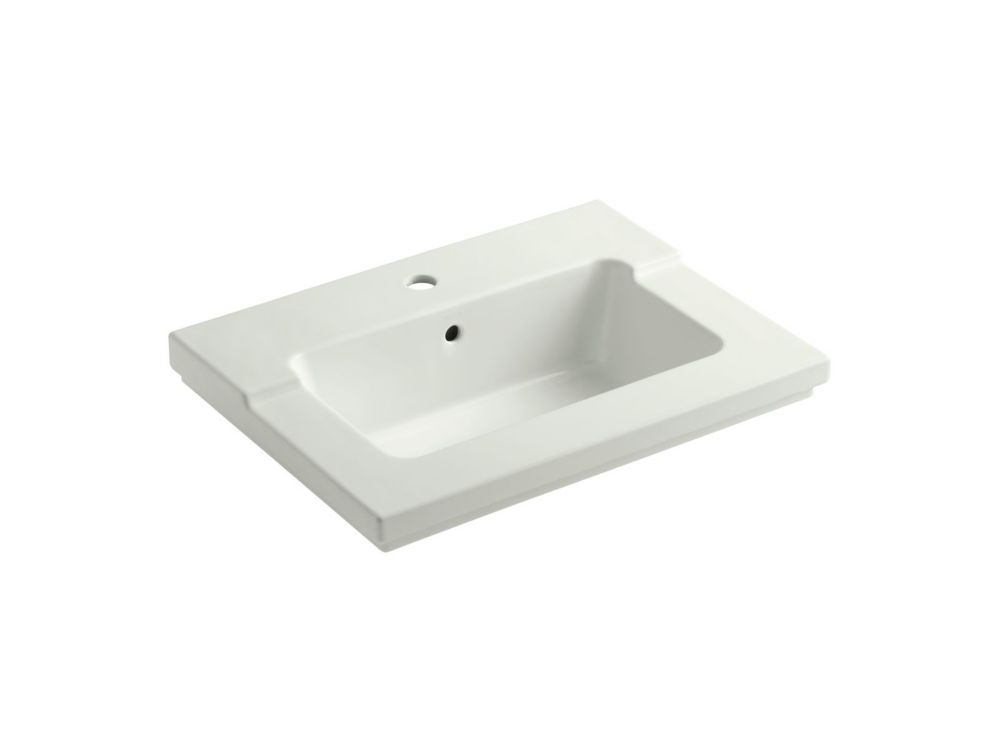 Tresham R Vanity Top Bathroom Sink With Single Faucet Hole